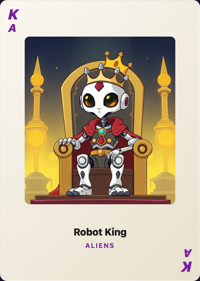 Space Classic — Robot King of Aliens card